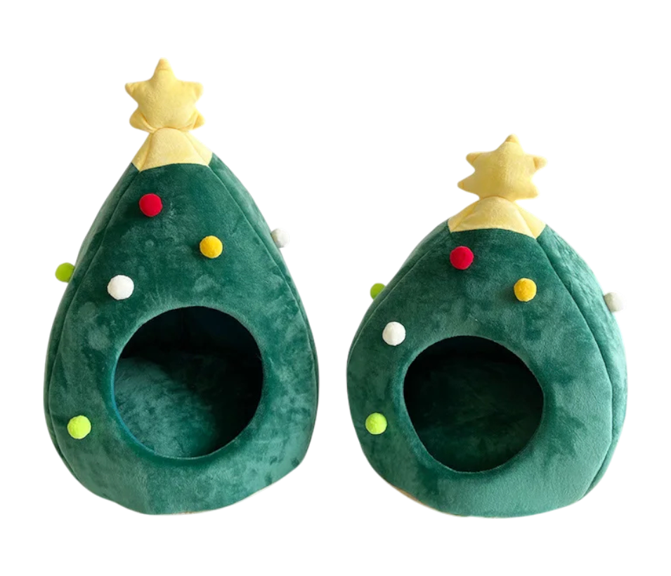 CozyTree™ — Camita Árbol de Navidad para Gatos