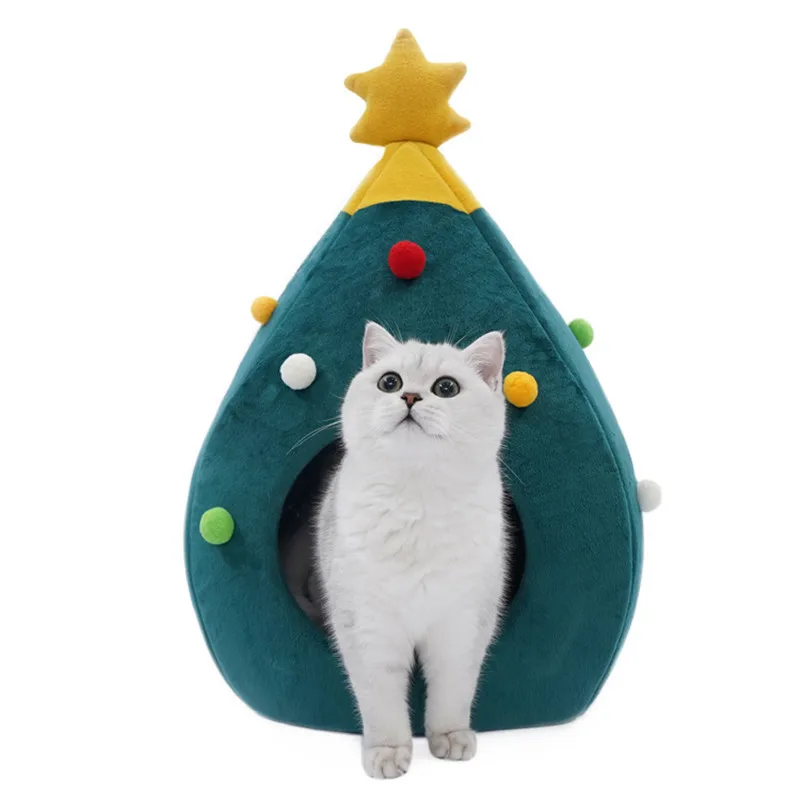 CozyTree™ — Camita Árbol de Navidad para Gatos